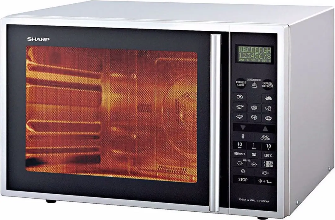 Sharp R-961INW Combi-magnetron 900W - Zilver
