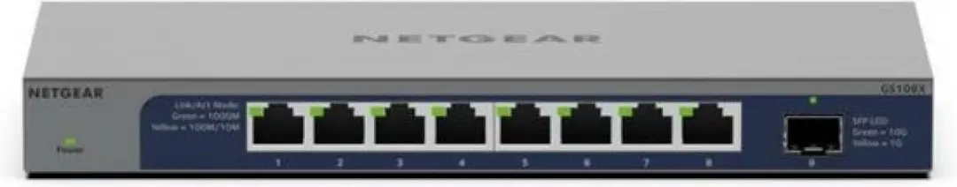 Netgear GS108X-100EUS Schakelaar - 8 Poorten