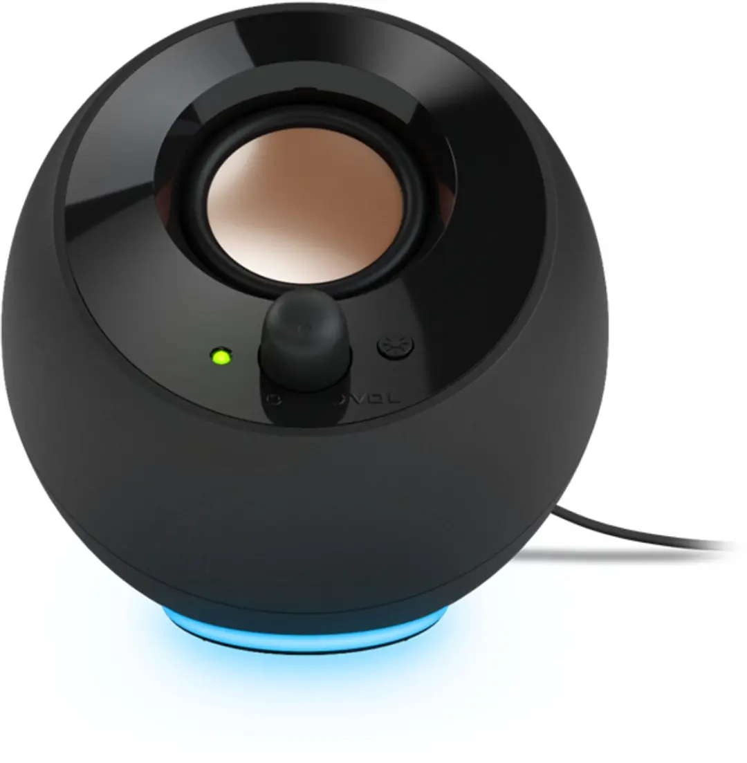 Creative Pebble SE USB-C Luidsprekers - RGB Verlichting - Transparent