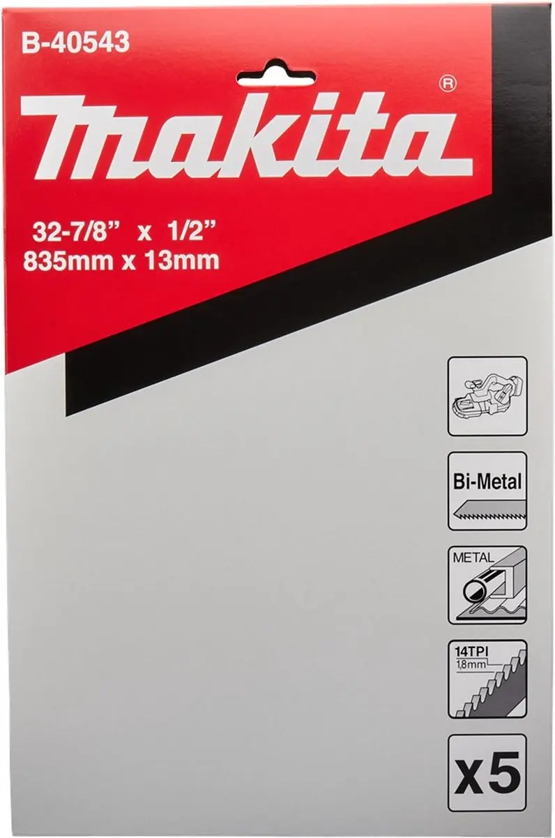Makita B-40543 Bandzaagblad 835x13mm - 5 Stuks