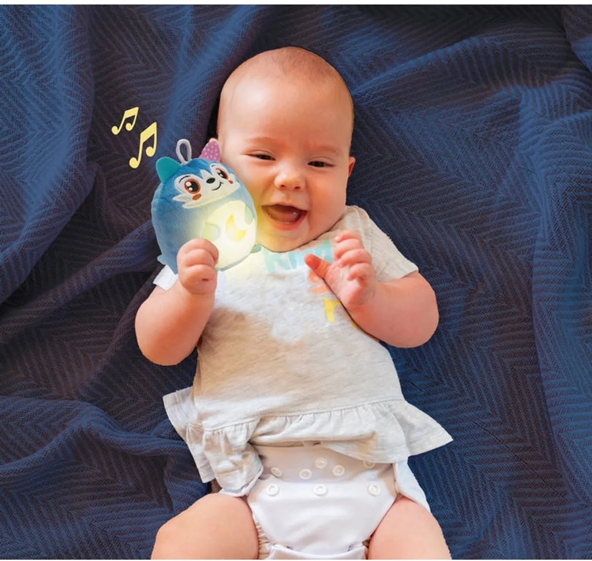 Clementoni Twinkle Twinkle Baby Knuffel Nachtlampje Klein Wolfje - Multicolor