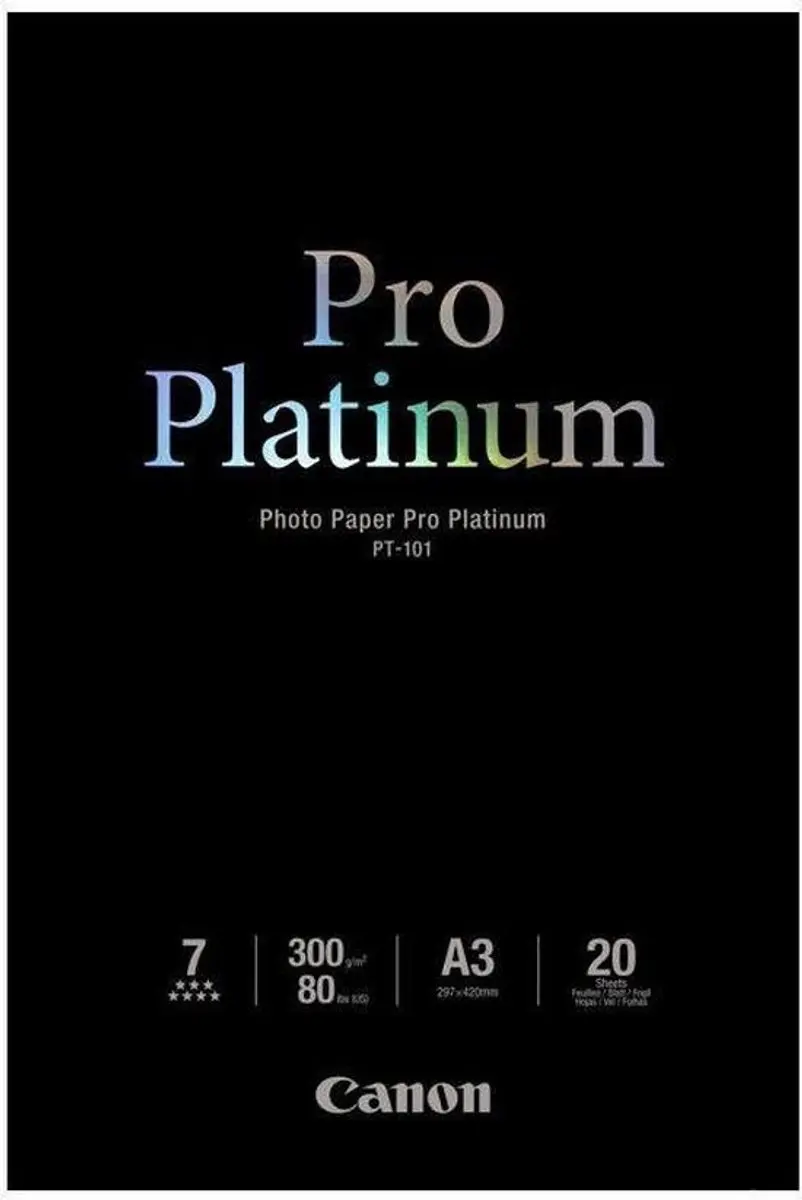 Canon PT-101 Pro Platinum Fotopapier A3 - 20 Vel