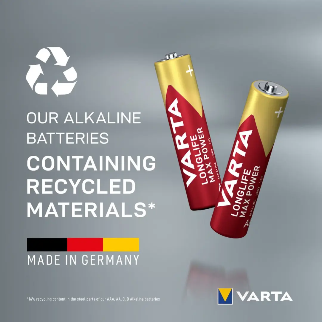 Varta AAA Maxtech Batterijen - 4 Stuks
