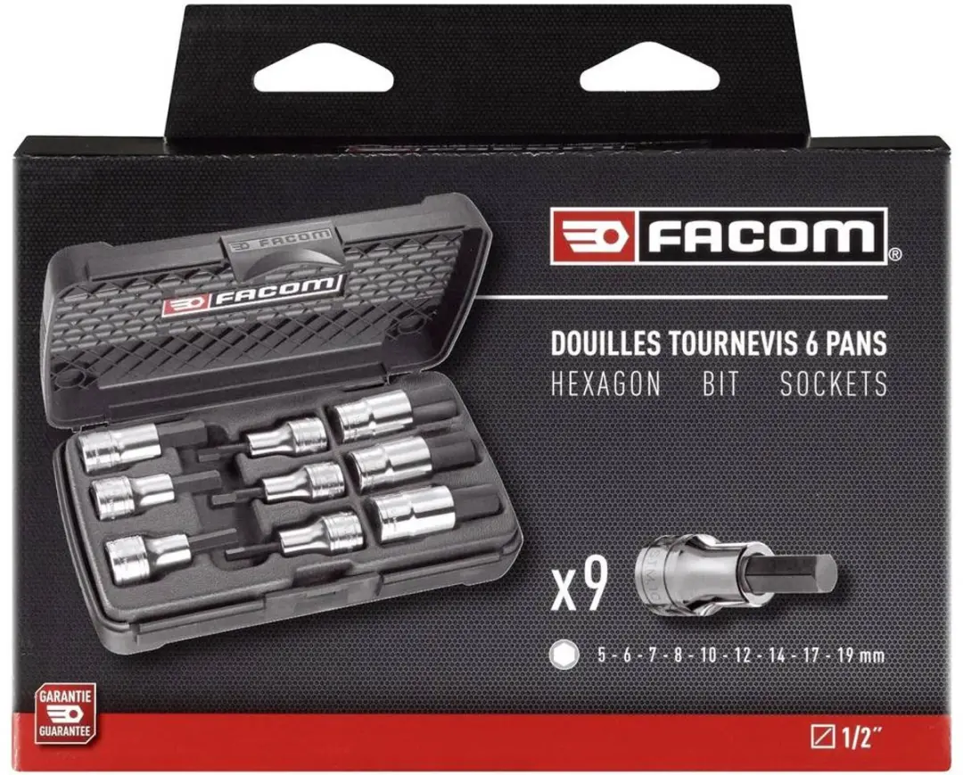 FACOM Inbus Dopsleutel-Bitinzetset 9-delig 1/2" - STM.5/STM.6