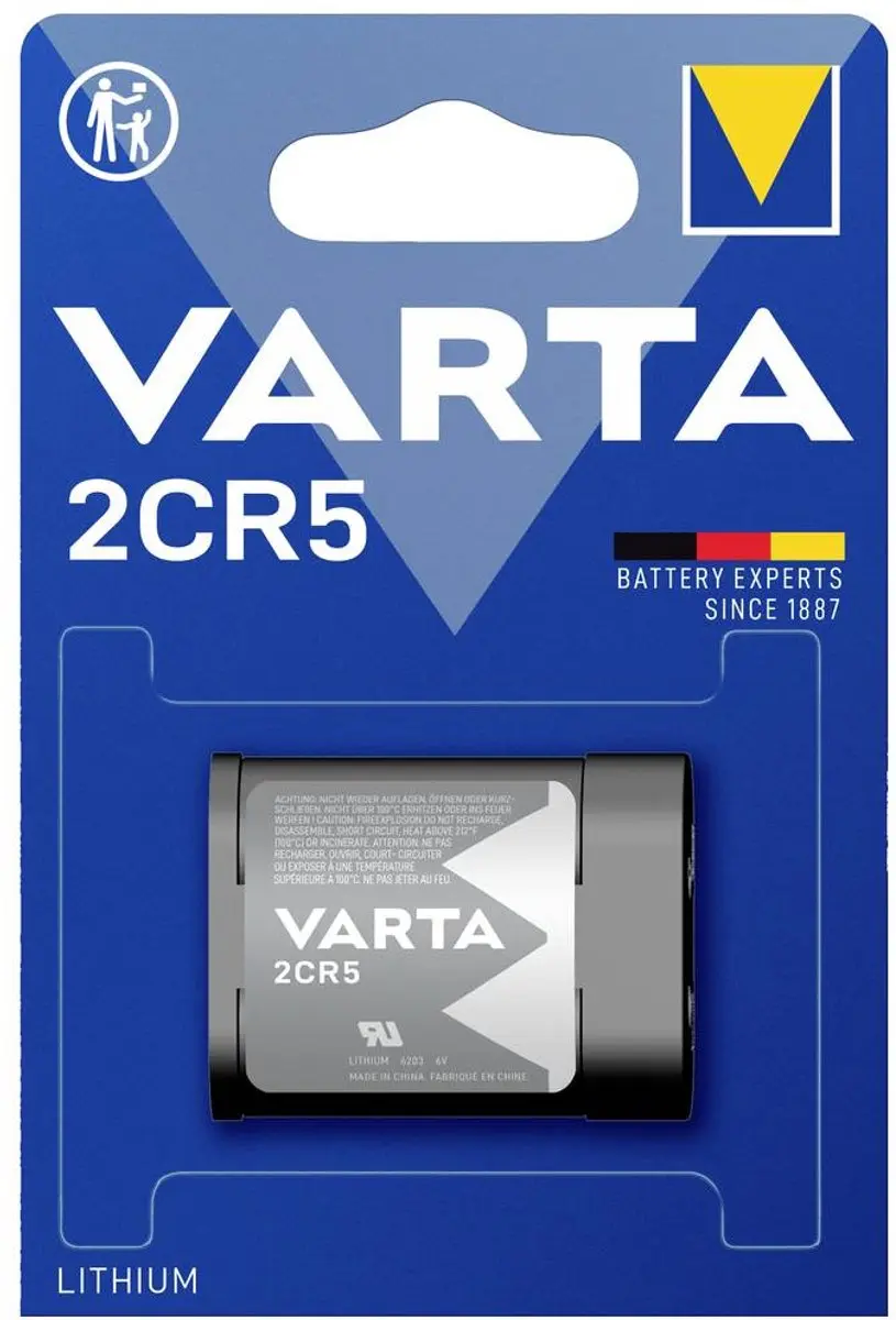 Varta 2CR5 6V Fotobatterij 1400mAh
