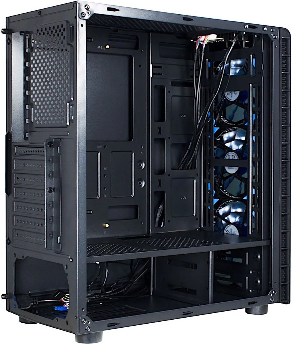 Inter-Tech CXC2 Midi Tower Case - Zwart