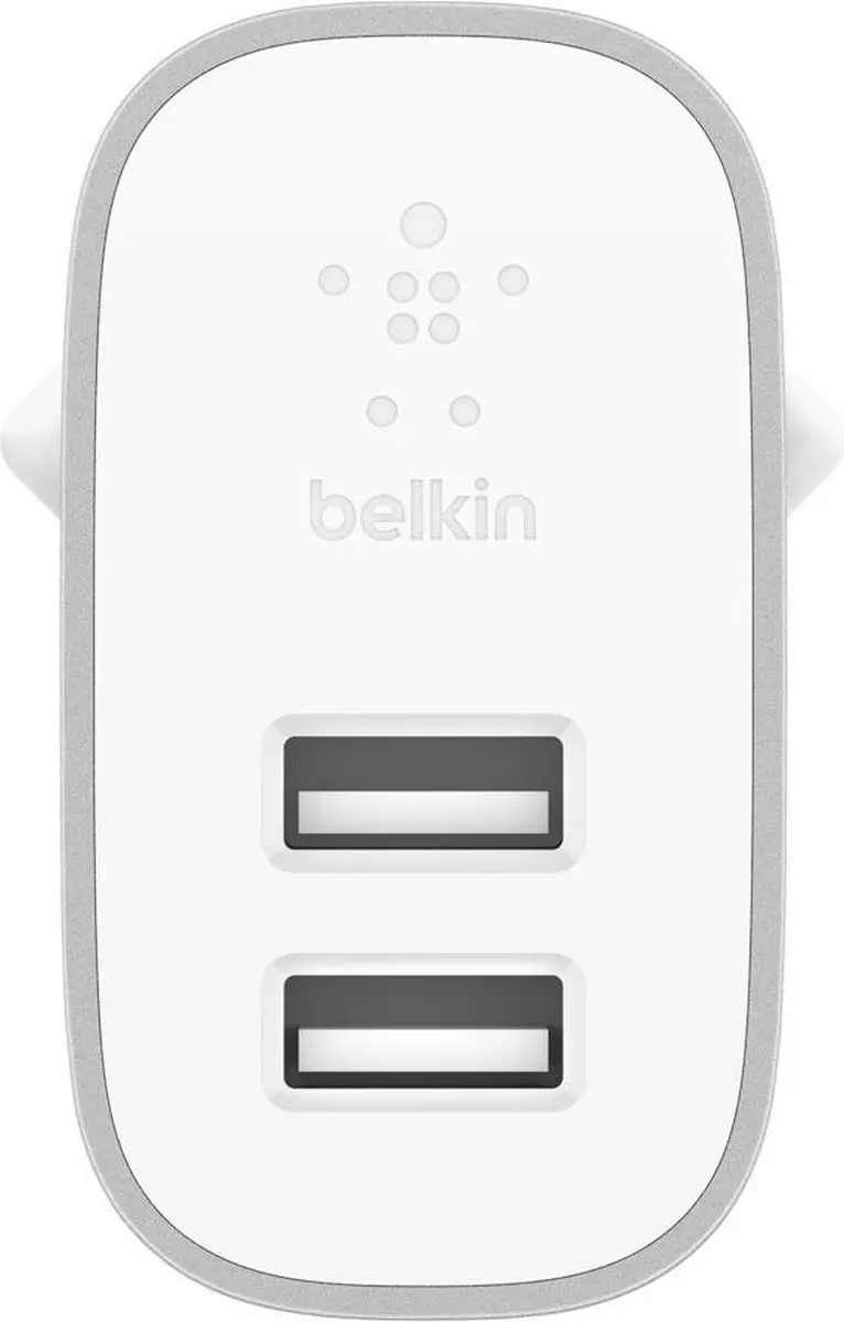 Belkin WCD001vf1MWH Dual USB Oplader 24W - Wit