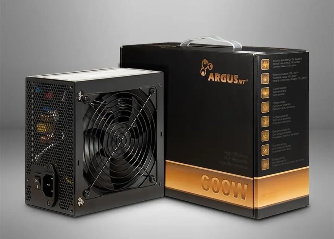 Inter-Tech Argus BPS-600 Voeding - 600W - Zwart