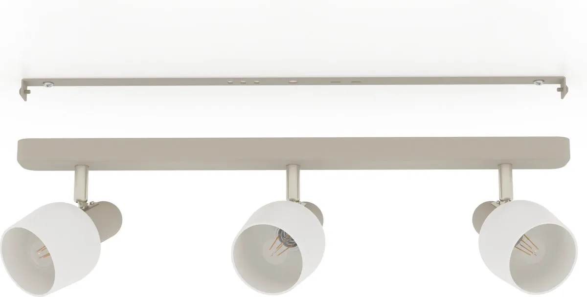 Eglo Corato Spot E14 - 3 Lichtpunten 52cm - Wit/Zand