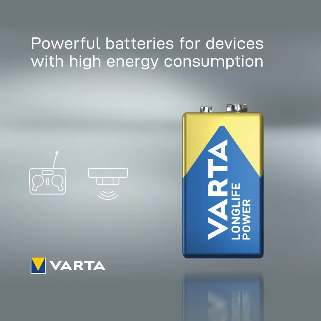 Varta Blok E High Energy Alkaline 9V - 550mAh