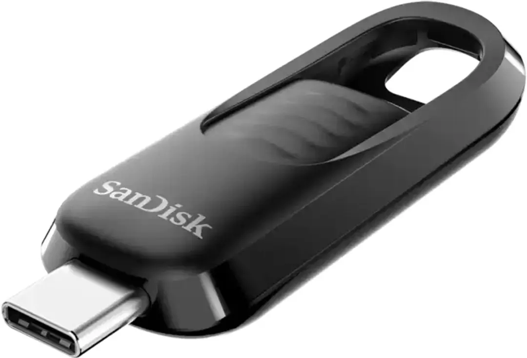 SanDisk Ultra Slider 64GB USB 3.2 Gen 1 - Zwart