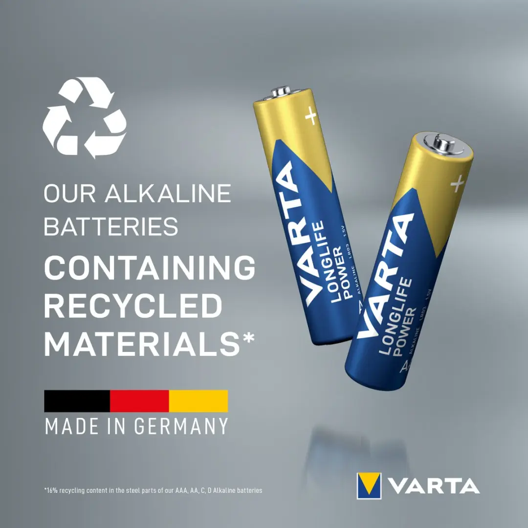 Varta Longlife Power AAA - 1250mAh - 8 Stuks