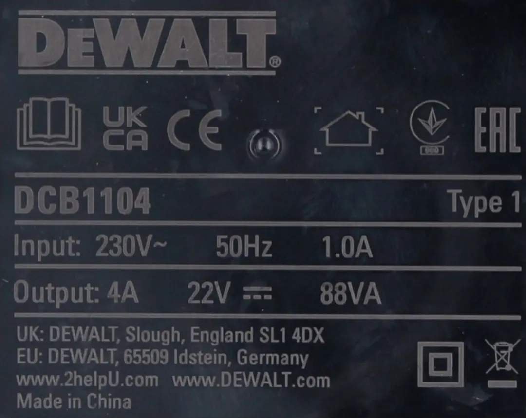 DeWalt DCB1104 Multilader XR 12V/18V - Geel/Zwart