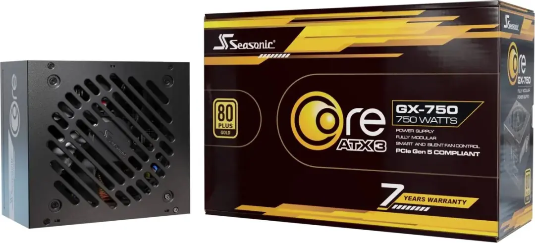 Seasonic CORE GX 750 SRP-CGX751-A5A32SF Voeding - 750W - Zwart