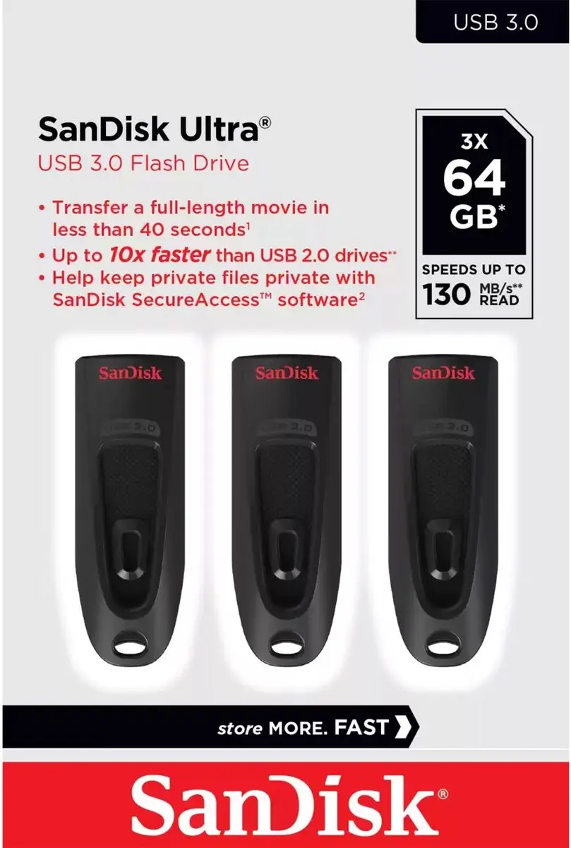 SanDisk Ultra SDCZ48-064G-G46T USB Stick 64GB