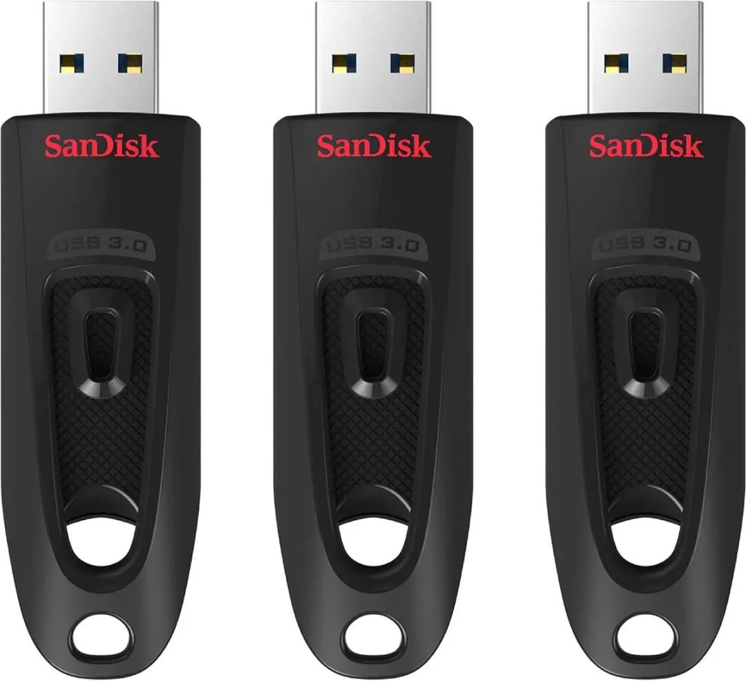 SanDisk Ultra SDCZ48-064G-G46T USB Stick 64GB - 3 Stuks