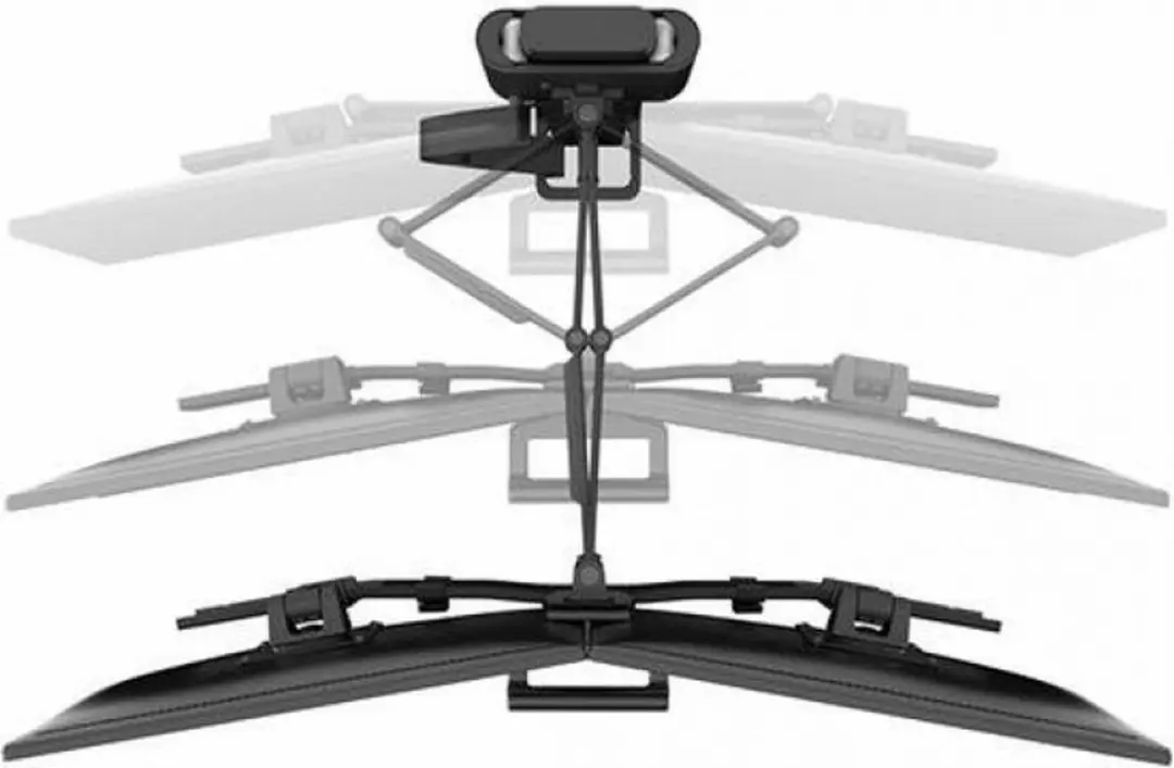 Ergotron TRACE Monitor-tafelbeugel 2-voudig 27" - Zwart