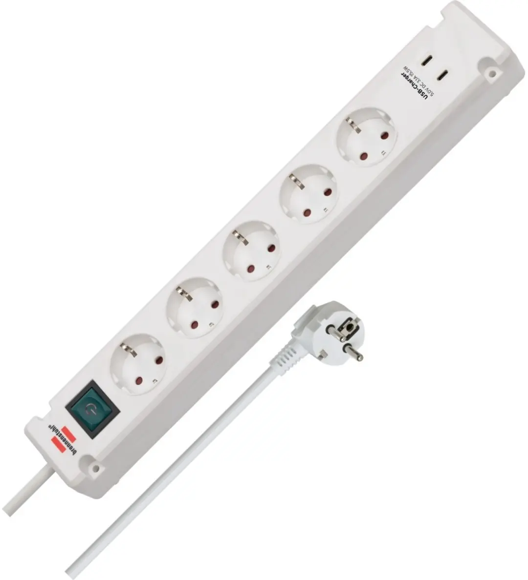Brennenstuhl Bremounta Stekkerdoos 5x USB-C