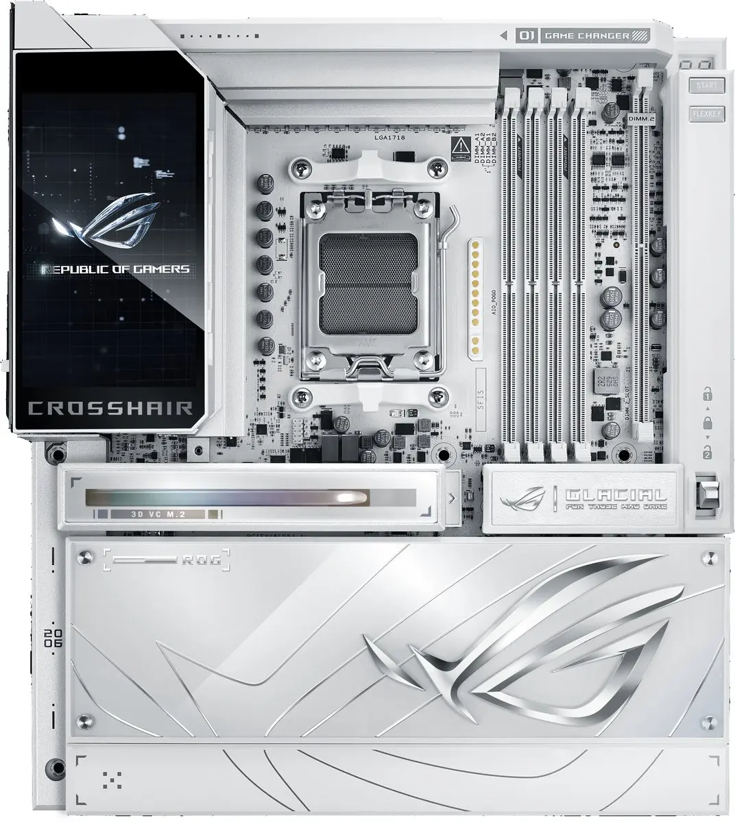 ASUS ROG CROSSHAIR X870E GLACIAL Moederbord