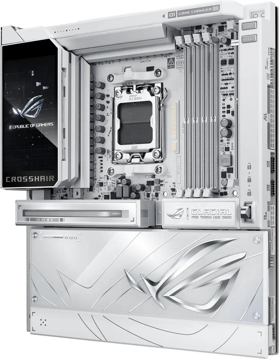 ASUS ROG CROSSHAIR X870E GLACIAL Moederbord - AM5 - afbeelding 6 van 6