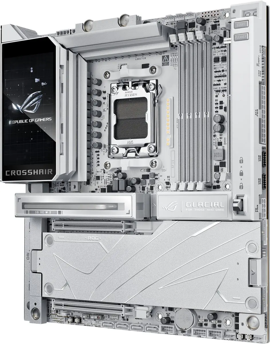 ASUS ROG CROSSHAIR X870E GLACIAL Moederbord - AM5