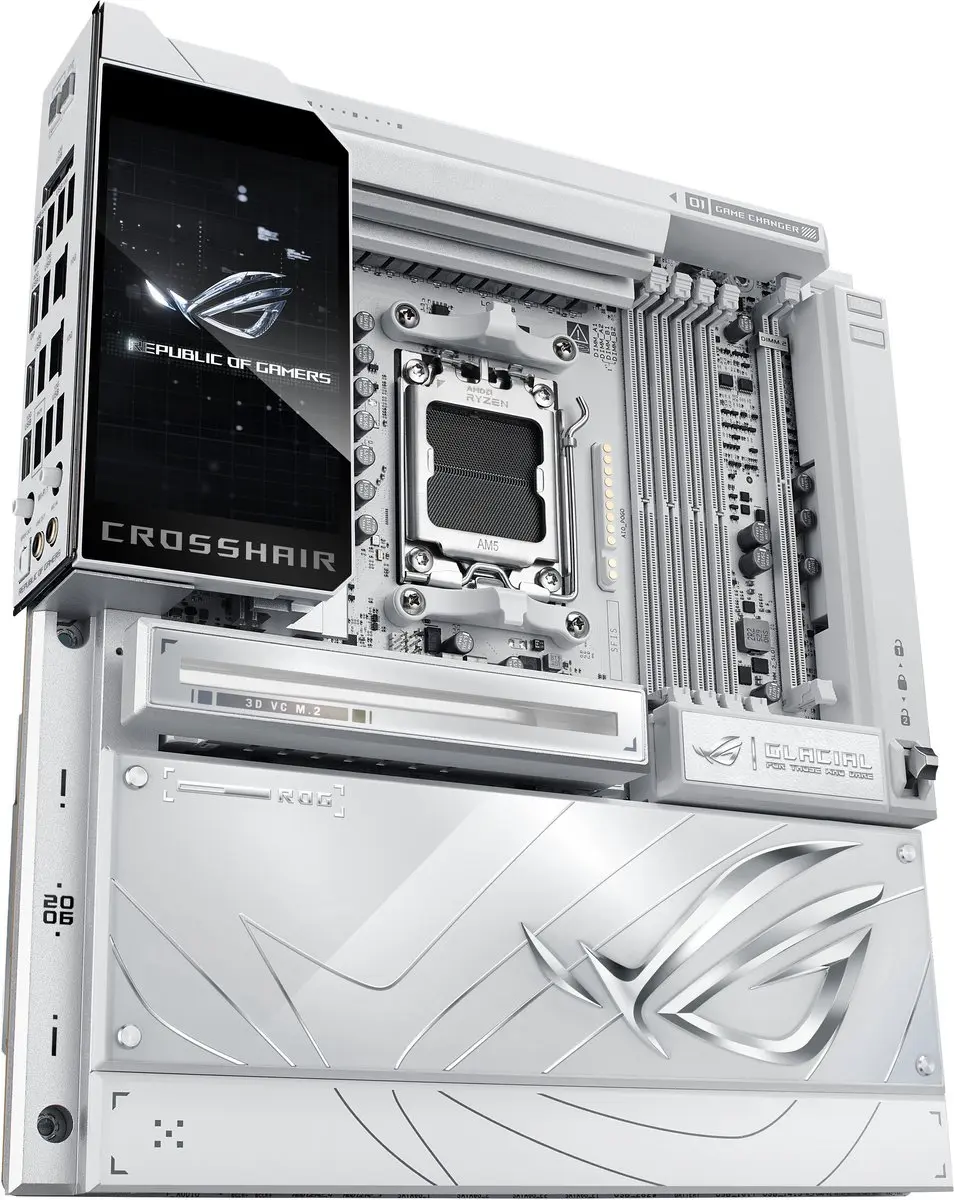 ASUS ROG CROSSHAIR X870E GLACIAL Moederbord - AM5