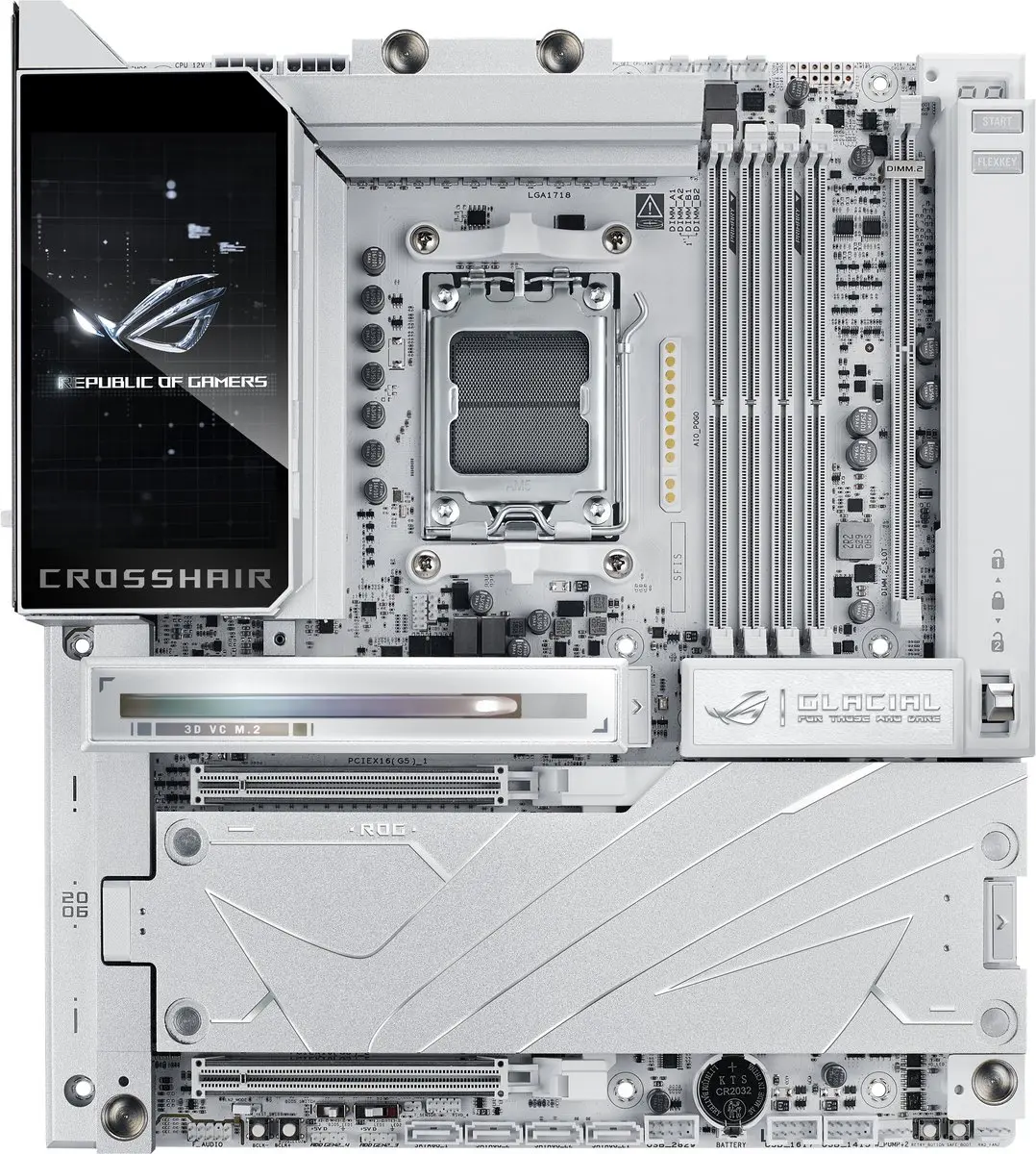 ASUS ROG CROSSHAIR X870E GLACIAL Moederbord - AM5