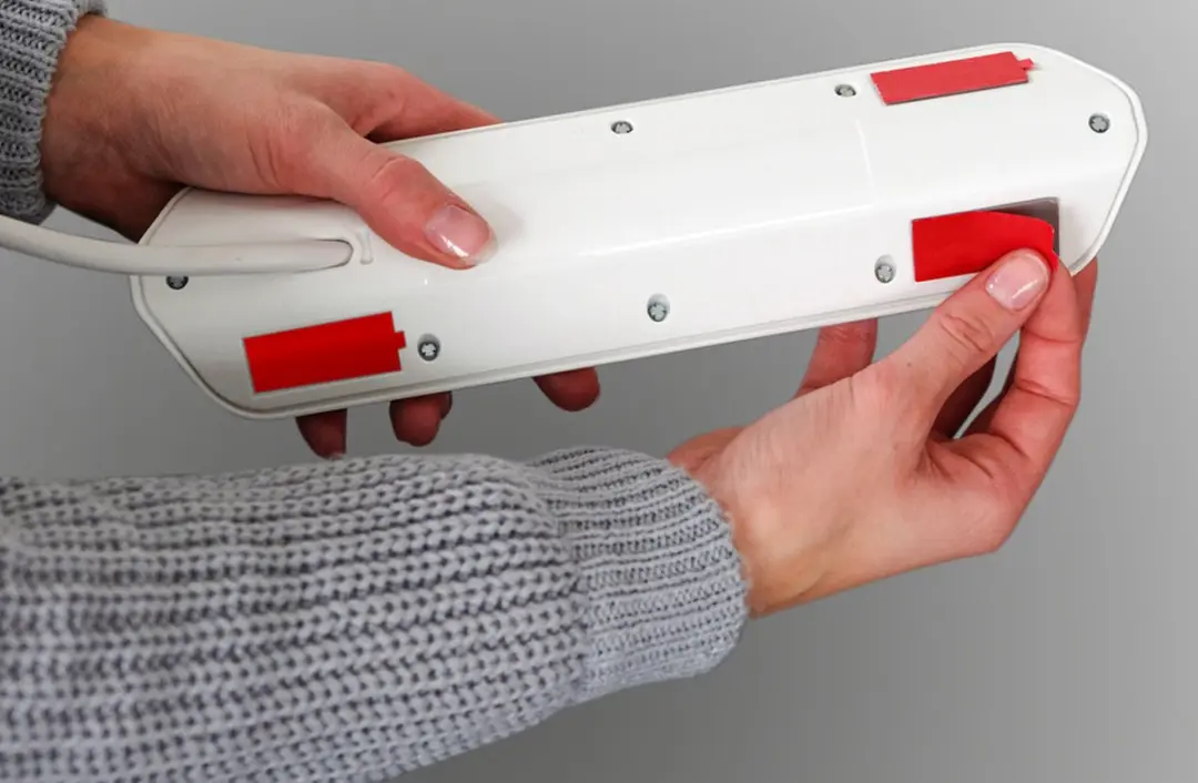 Brennenstuhl Estilo Hoekstopcontactdoos 4-Weg - 2x USB - Zilver/Wit