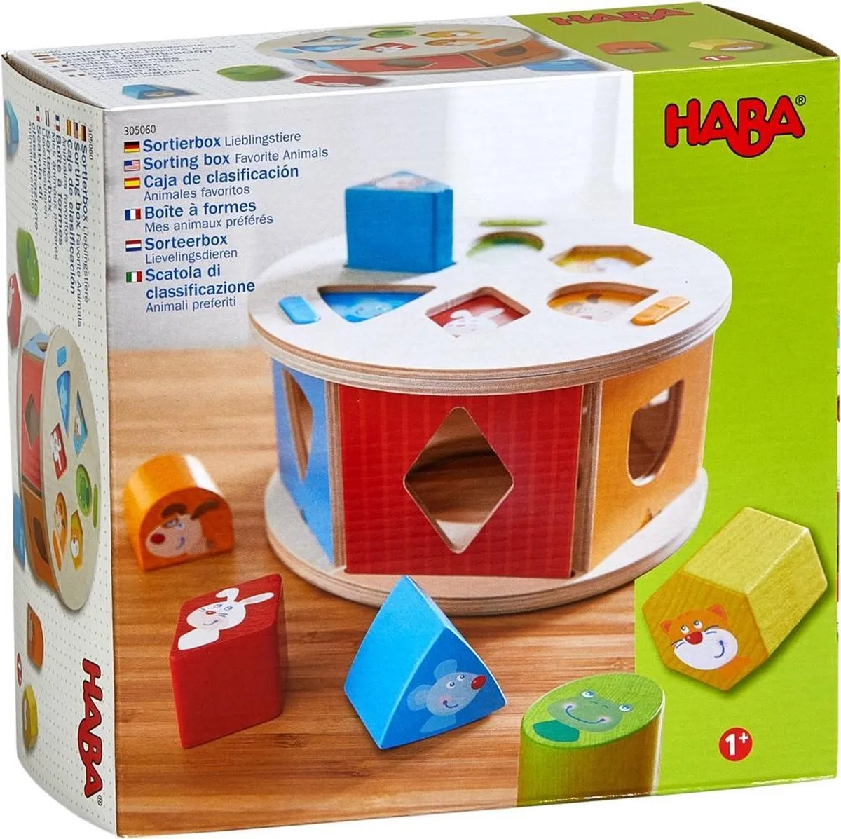 Haba Lievelingsdieren Sorteerbox - 20cm - 7-delig
