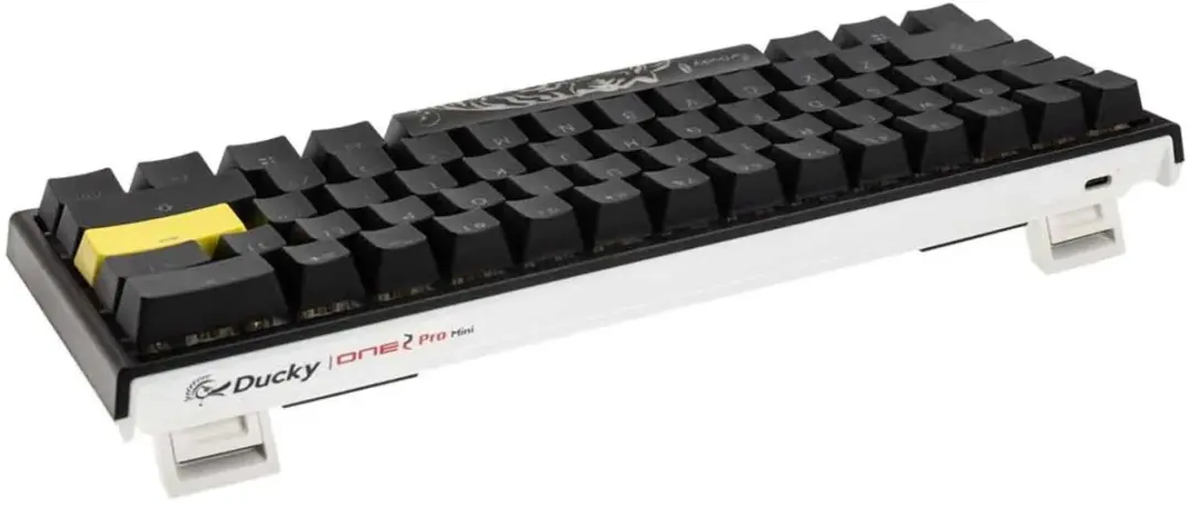 Ducky One 2 Pro Mini RGB Cherry Silent Red Gamingtoetsenbord - Zwart