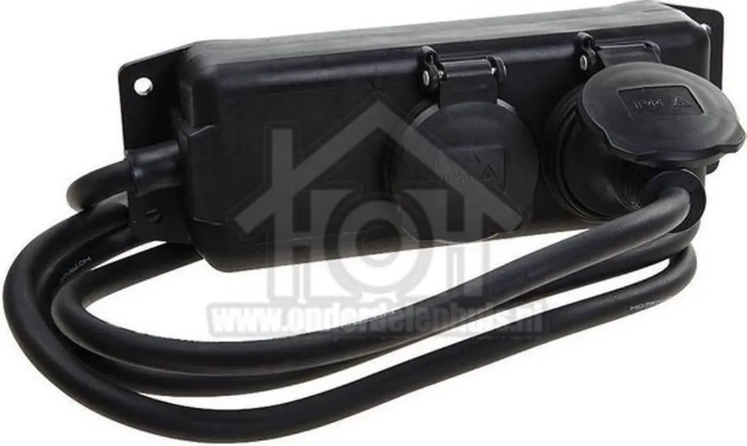 Brennenstuhl Stopcontactverdeler IP44 2-voudig 3680W - 2m