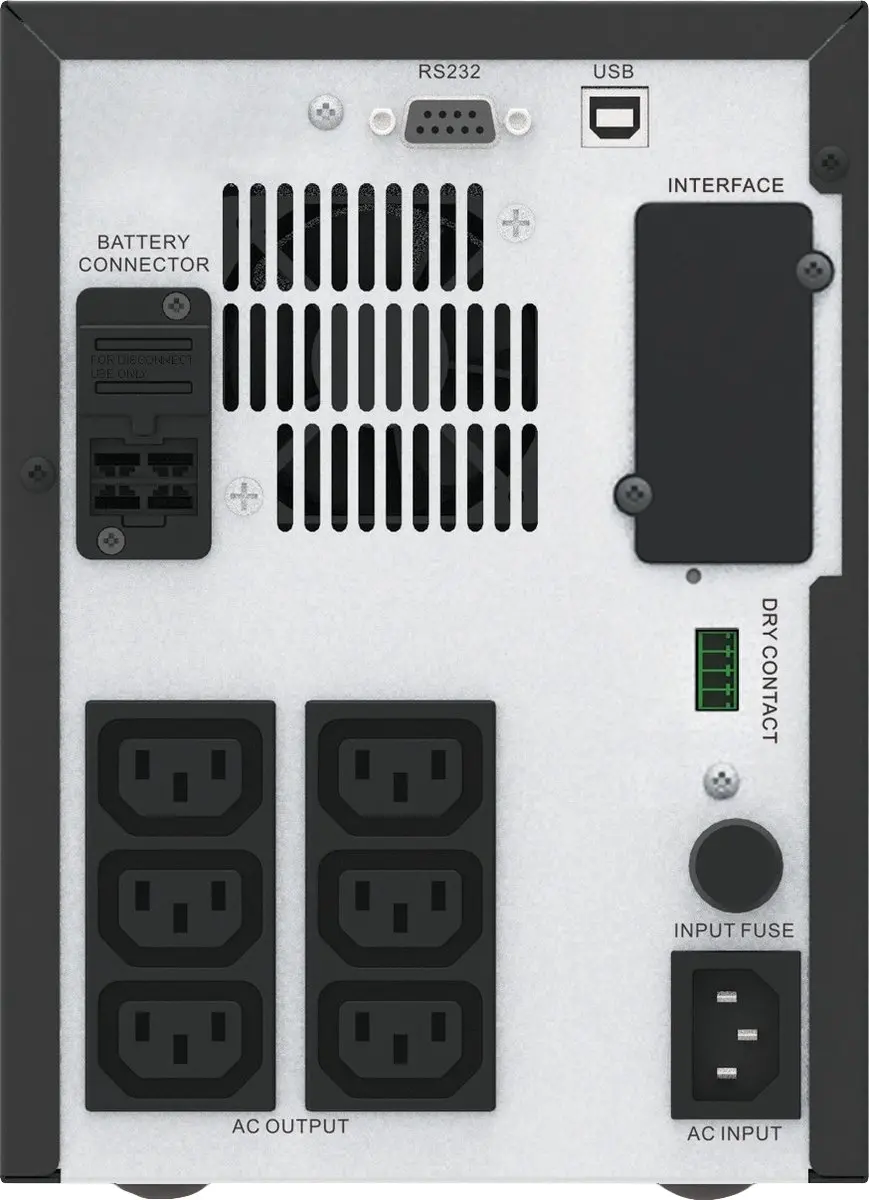 APC Easy SMV SMV1000CAI UPS - 700W - 6 Stopcontacten - Zwart/Grijs