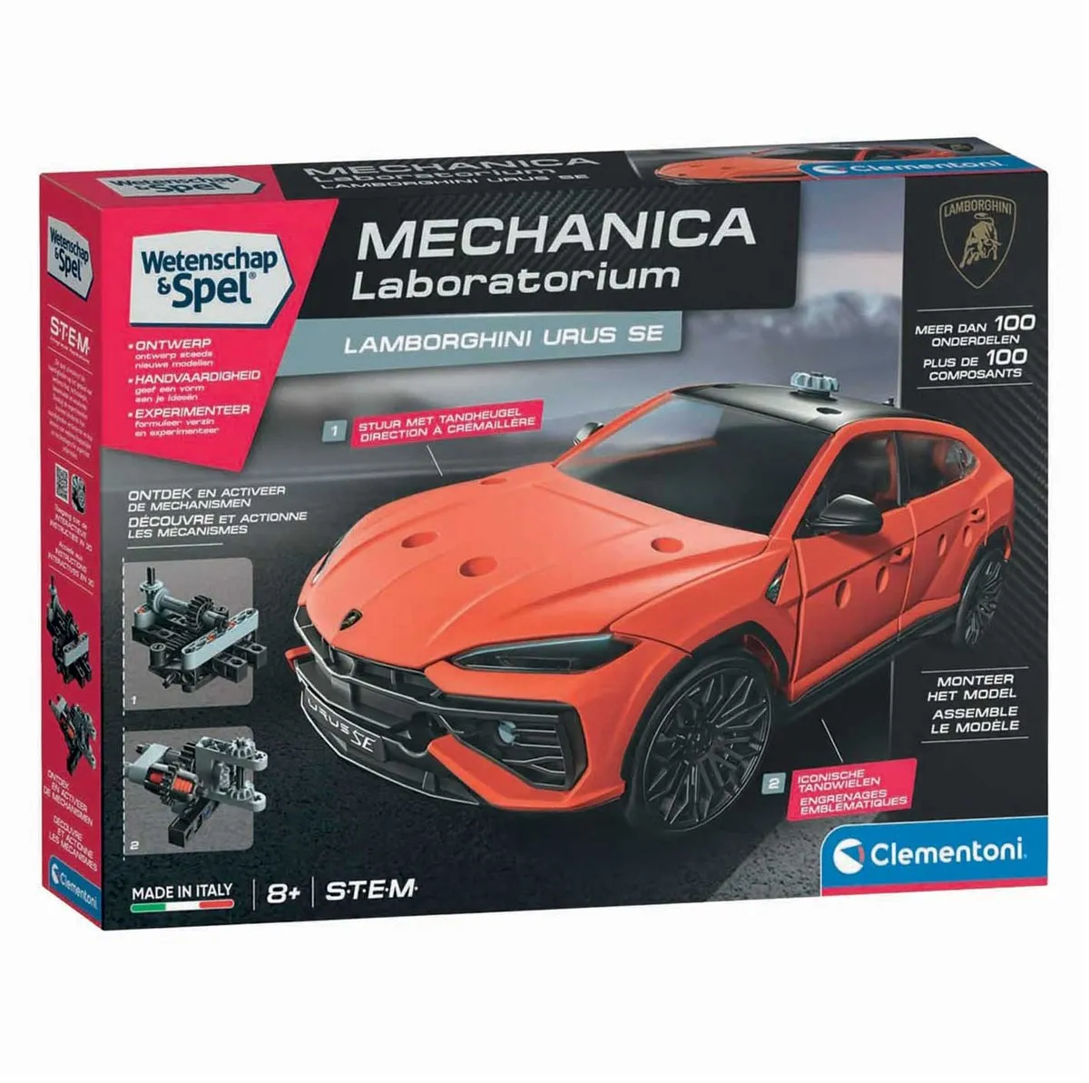 Clementoni Mechanics Lamborghini Urus STEM Speelgoed - 190 Onderdelen