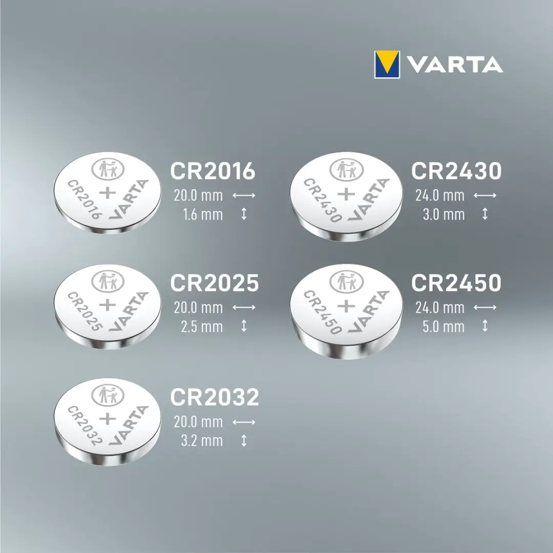 Varta CR2025 Knoopcelbatterij - 2 Stuks