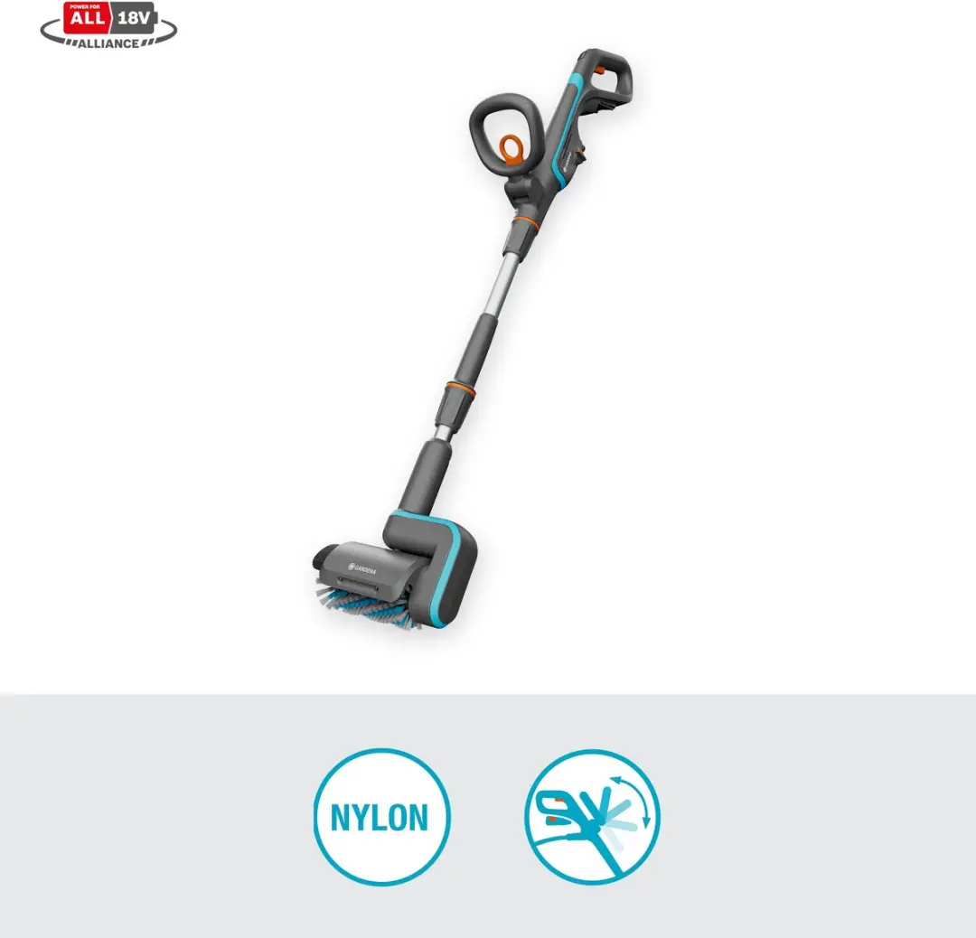 Gardena AquaBrush Patio 03/18V P4A Solo - Rolborstel