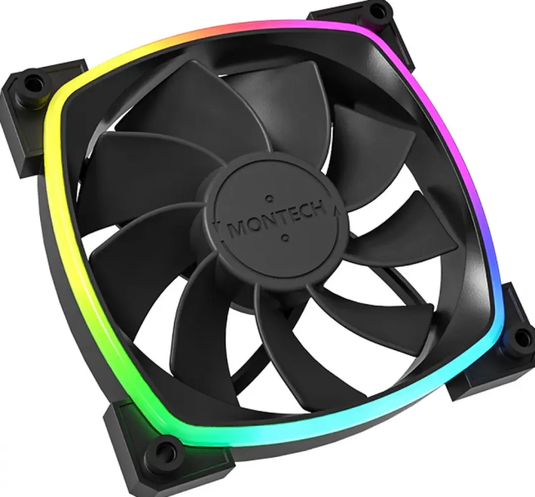 Montech RX120 PWM B Ventilator 120mm - ARGB - 800-1600 RPM - Zwart