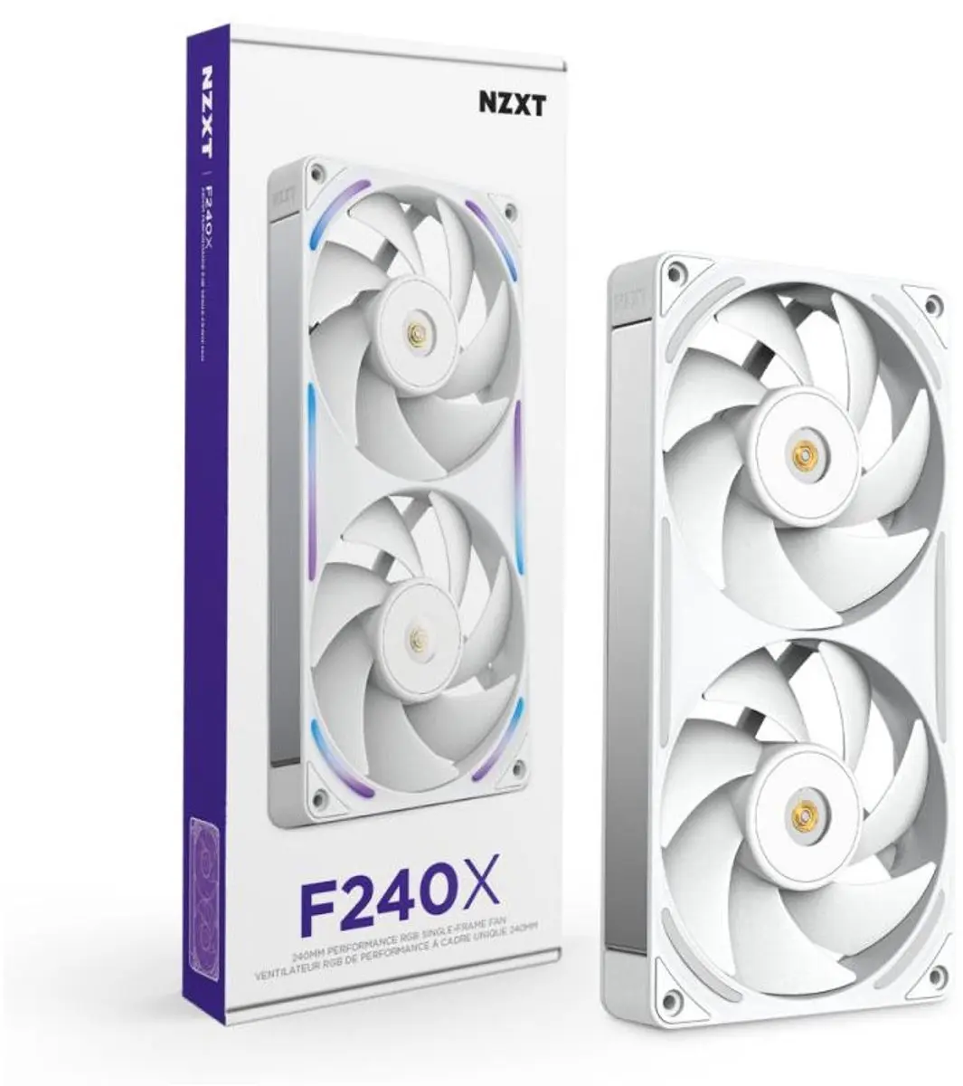 NZXT RF-U24PN-W1 CPU-ventilator 12cm - Wit/Goud