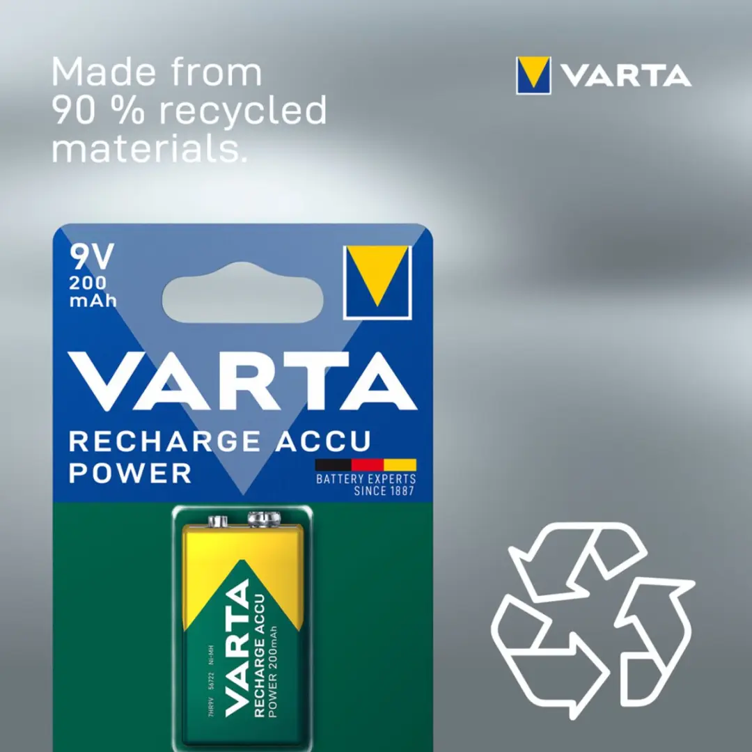 Varta 9V Ready2Use Accu 200mAh - 1 Stuk