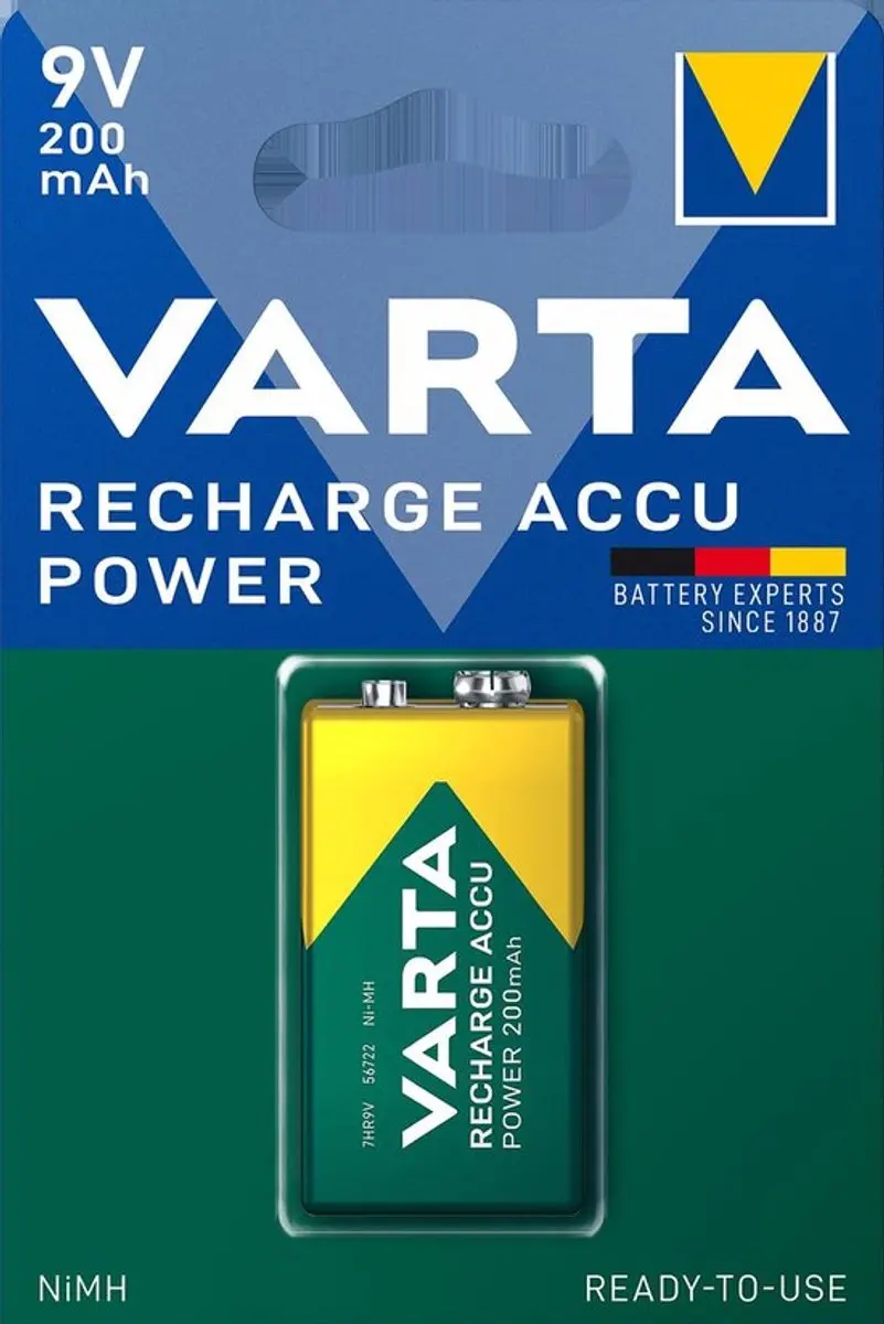 Varta 9V Ready2Use Accu 200mAh - 1 Stuk