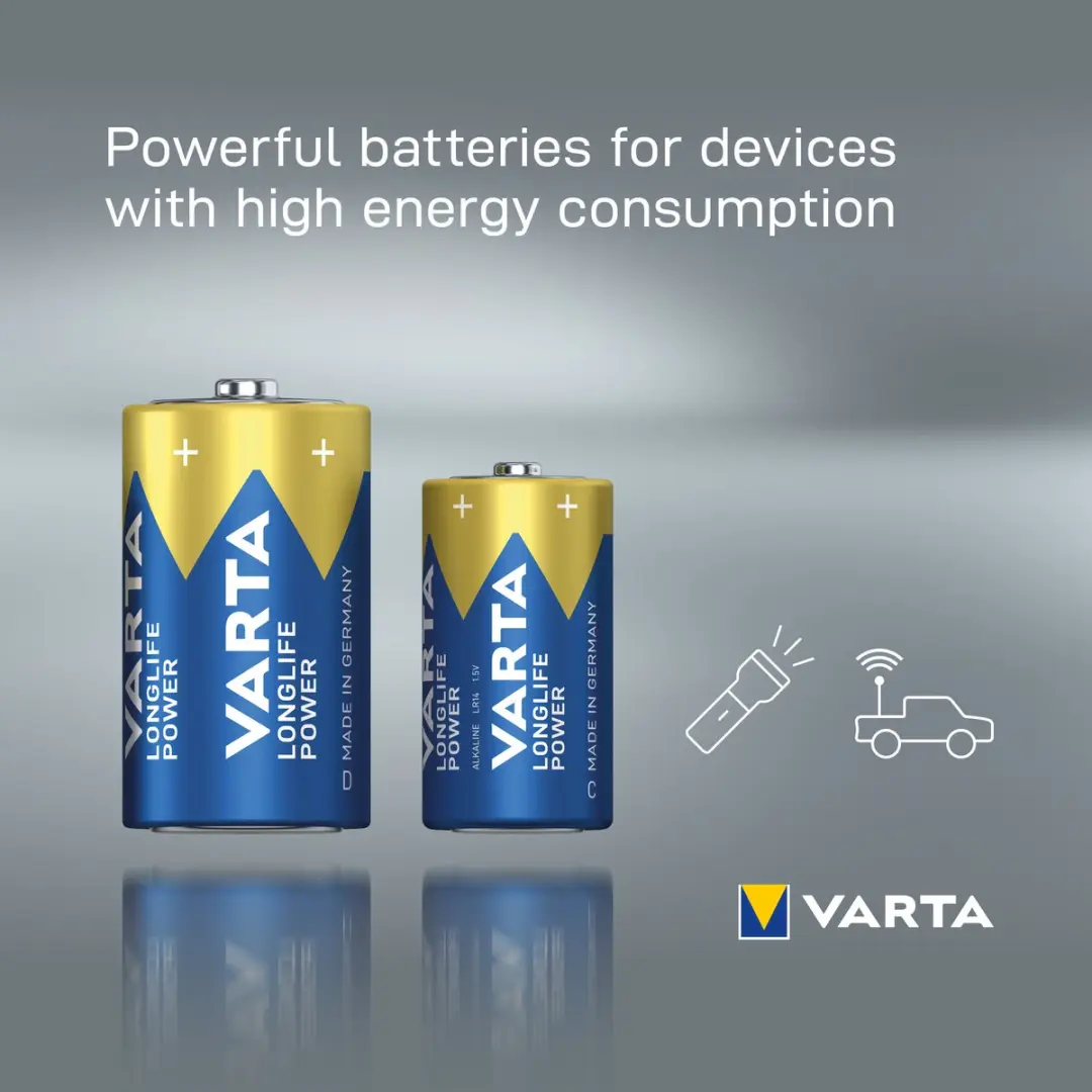 VARTA Longlife Power C Accu - 7000mAh - 2 Stuks