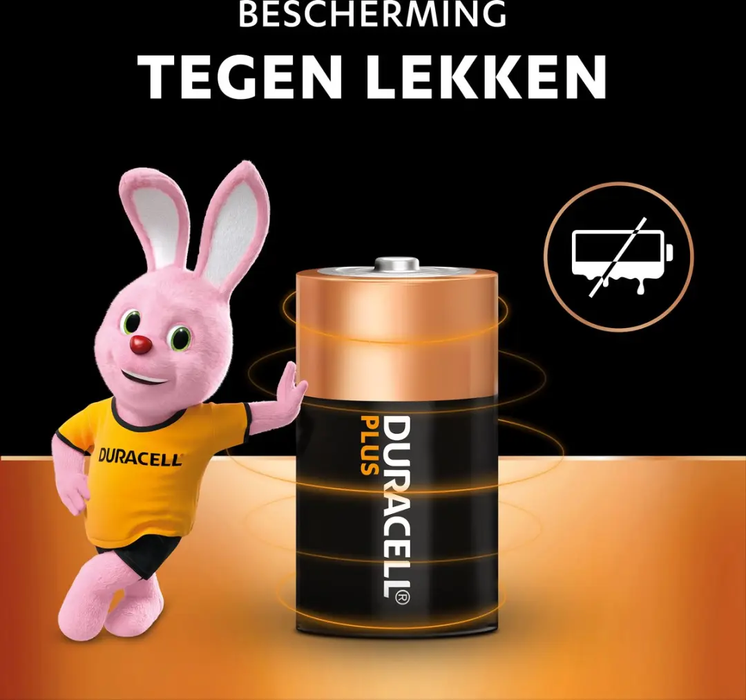 Duracell Plus D-batterijen - 2 Stuks