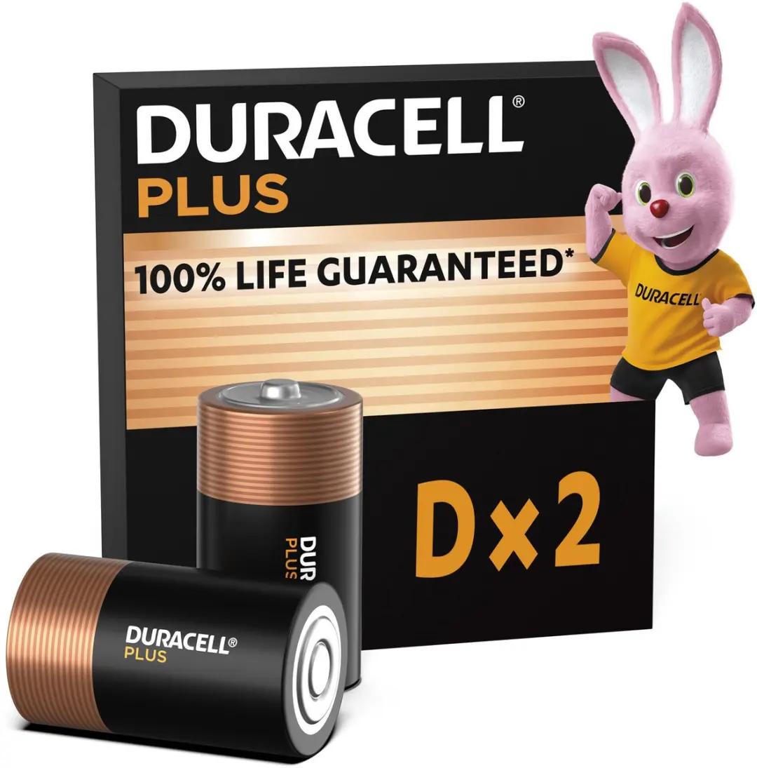 Duracell Plus D-batterijen