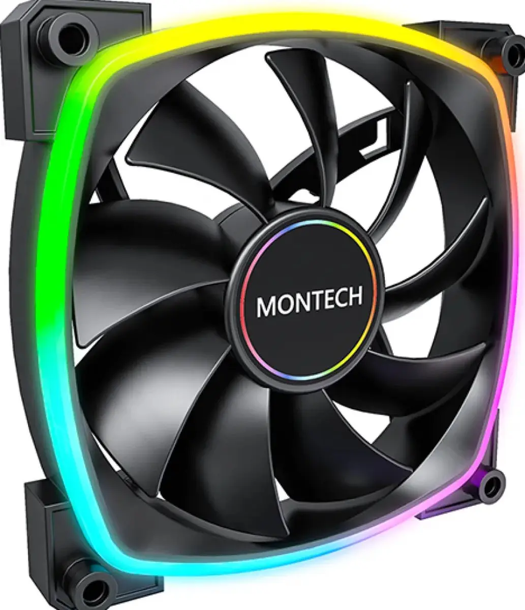 Montech AX140 PWM ARGB Ventilatorhuis 140mm - Zwart