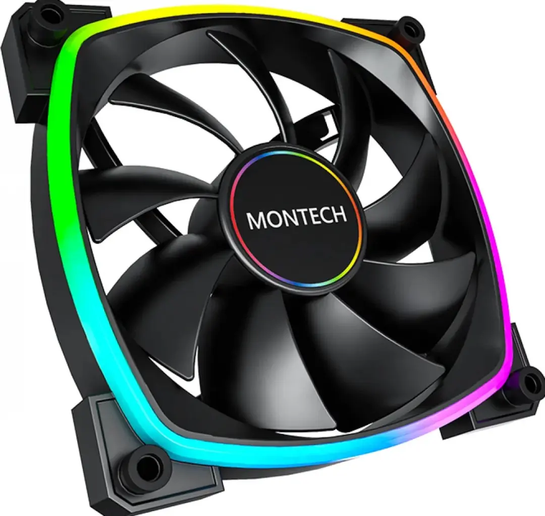 Montech AX140 PWM ARGB Ventilatorhuis 140mm - Zwart