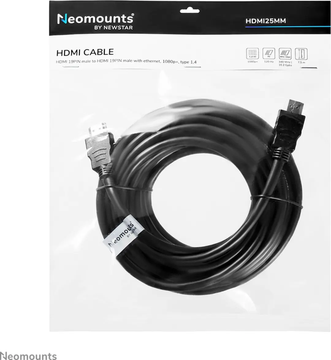 Neomounts HDMI 14 Kabel 7,5m - Zwart - afbeelding 6 van 6
