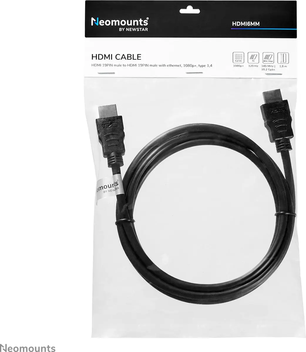 Neomounts HDMI 14 Kabel 1,8m - Zwart
