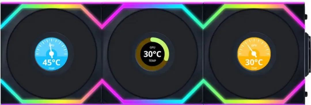 Lian Li UNI FAN SL Wireless LCD 3x 120mm Ventilatoren