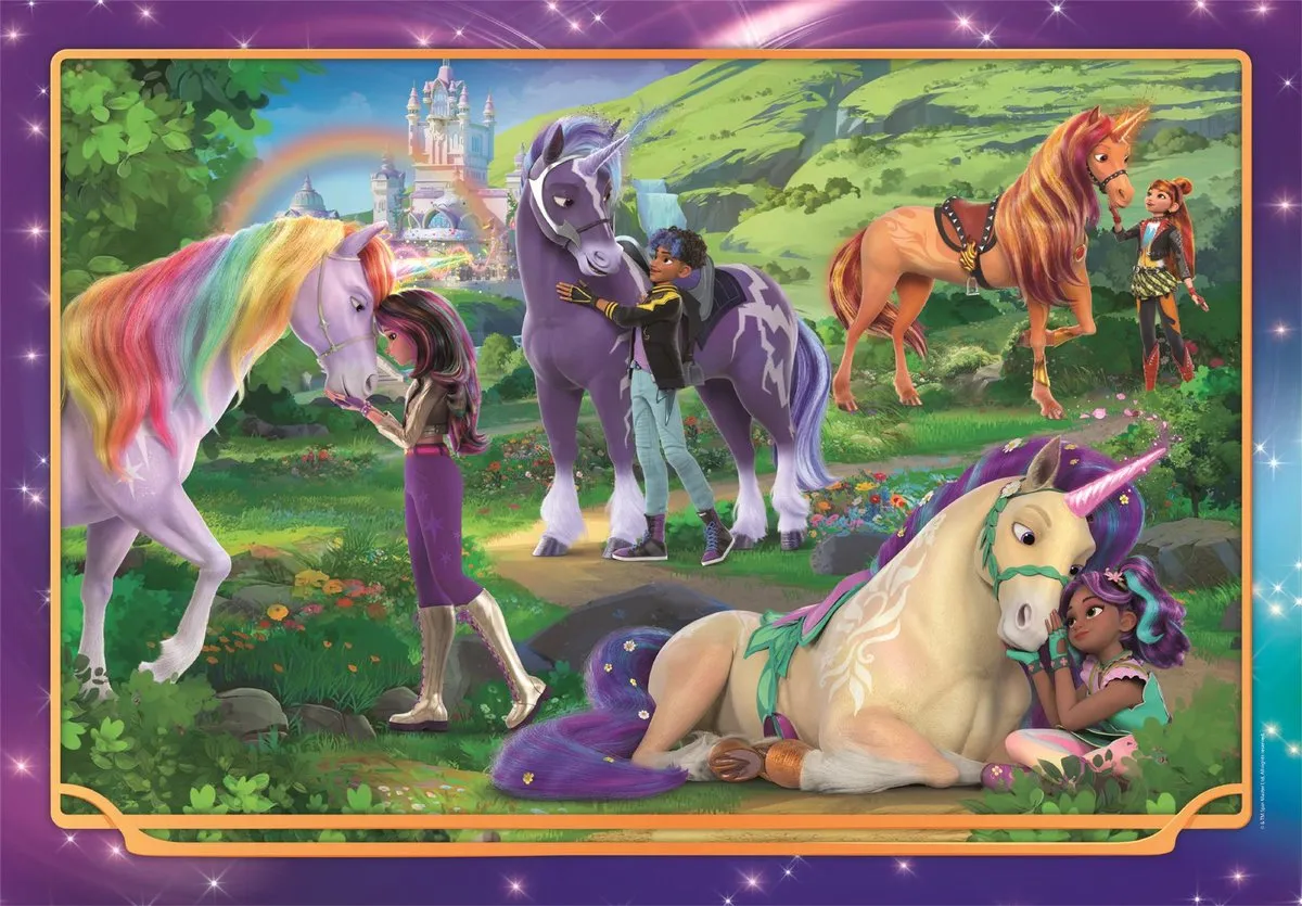 Clementoni Puzzel Unicorn Academy 104 Stuks - Multikleur