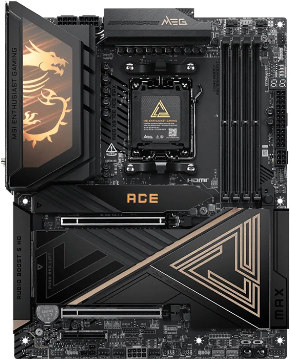 MSI MEG X870E ACE MAX Moederbord - AM5 - 5x M.2