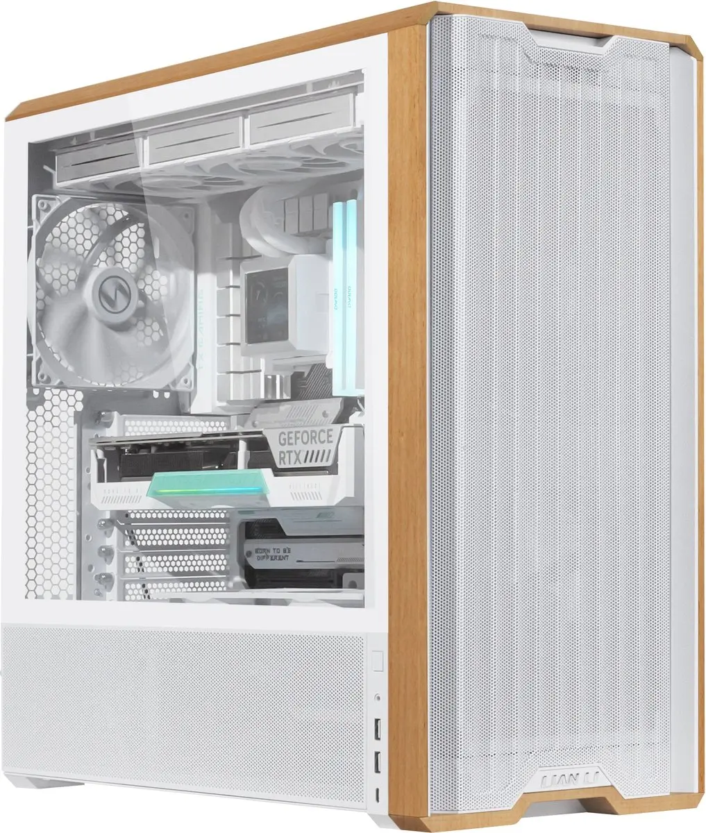 Lian Li Lancool LAN217W Midi Tower - Wit - 5 Ventilatoren